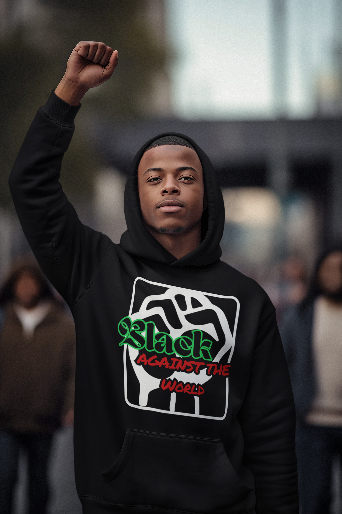 BATW Design 5 Premium Eco hoodie BLACK Unisex