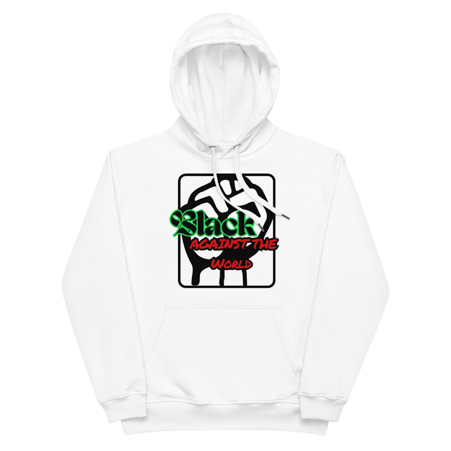 BATW Design 5 Premium Eco hoodie WHITE Unisex