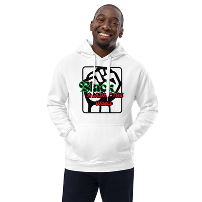 BATW Design 5 Premium Eco hoodie WHITE Unisex