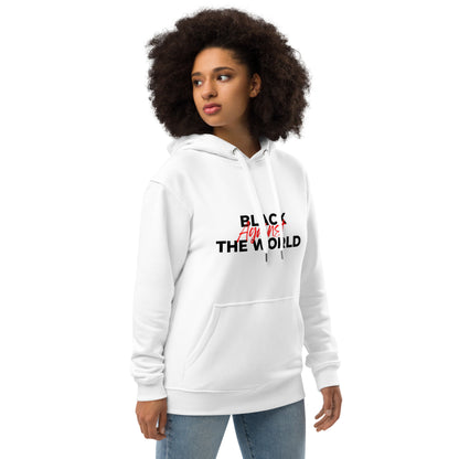 BATW Design 2 Premium Eco hoodie WHITE Unisex