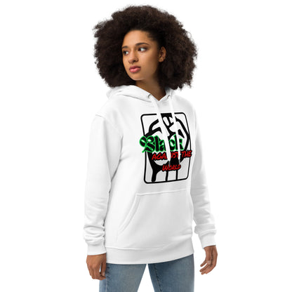 BATW Design 5 Premium Eco hoodie WHITE Unisex