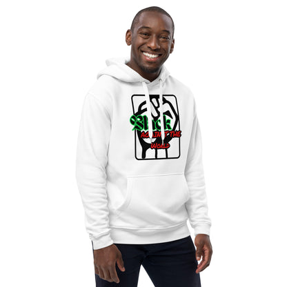 BATW Design 5 Premium Eco hoodie WHITE Unisex