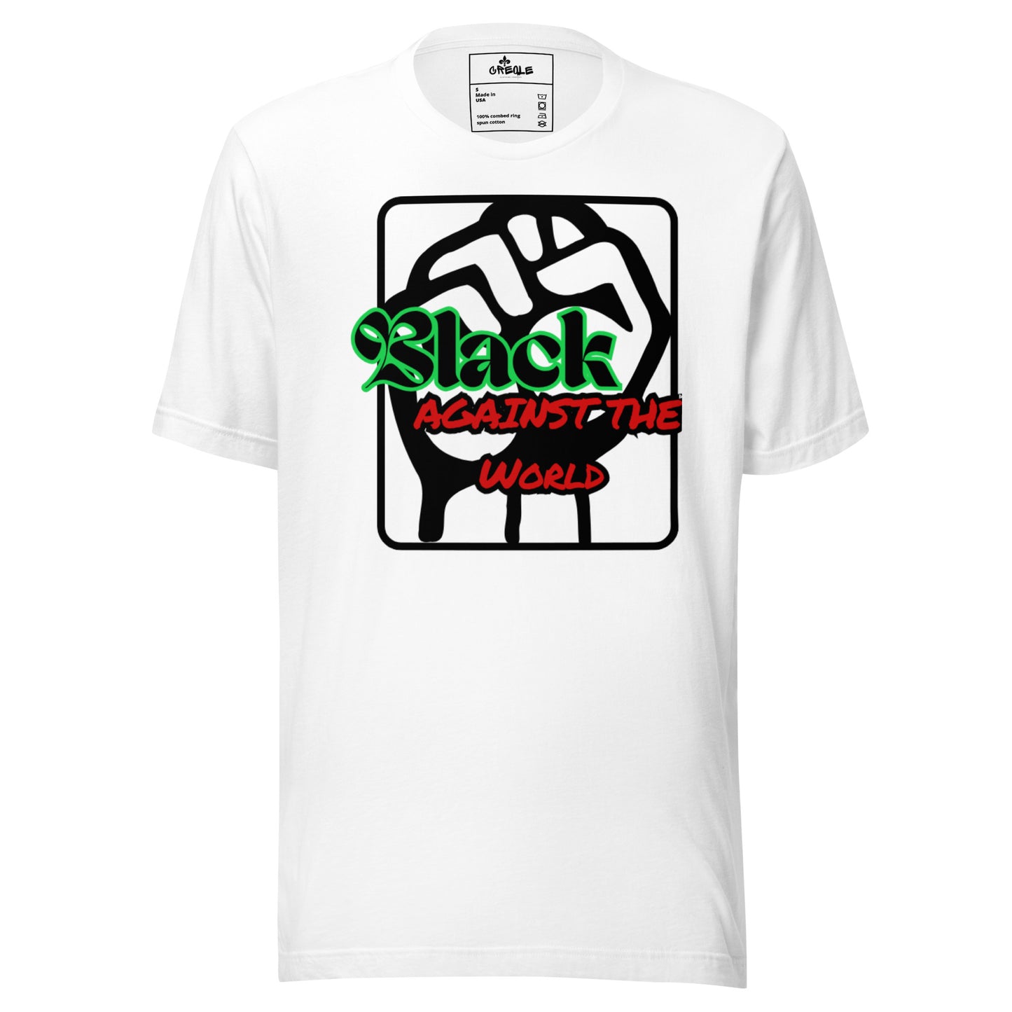 BATW Design 5 Premium cotton T-shirt WHITE Unisex