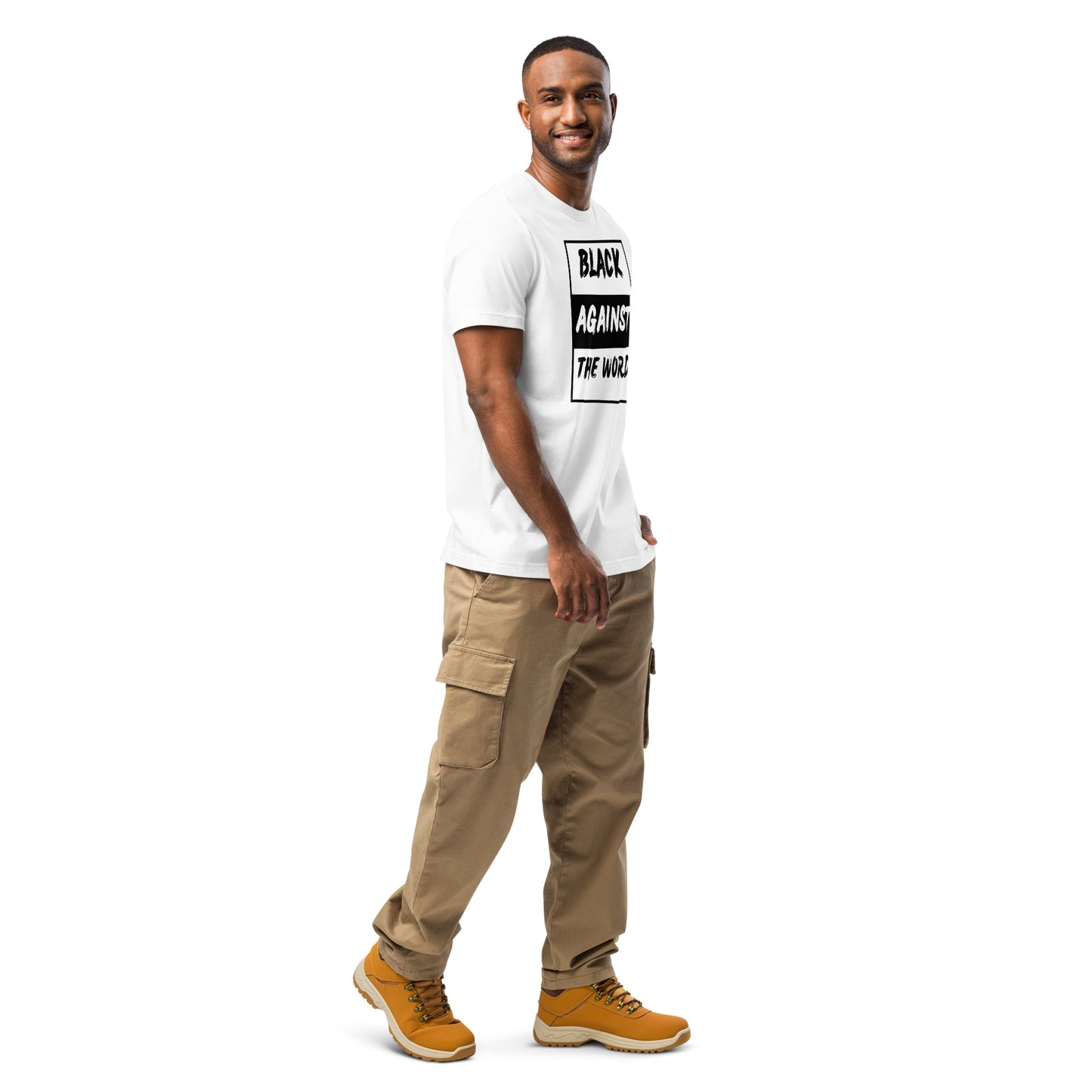 BATW Design 4 Premium cotton T-shirt WHITE Unisex