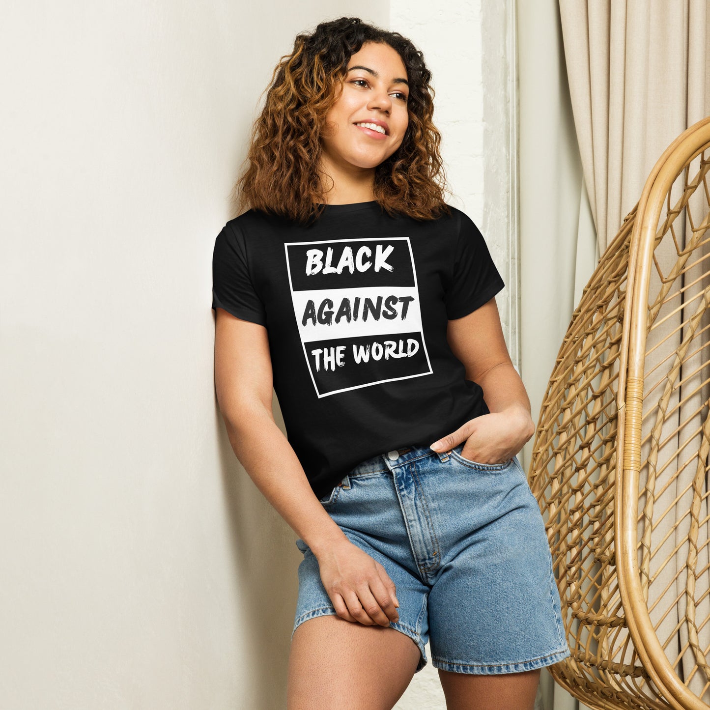 BATW Design 4 High-waisted T shirt BLACK Women