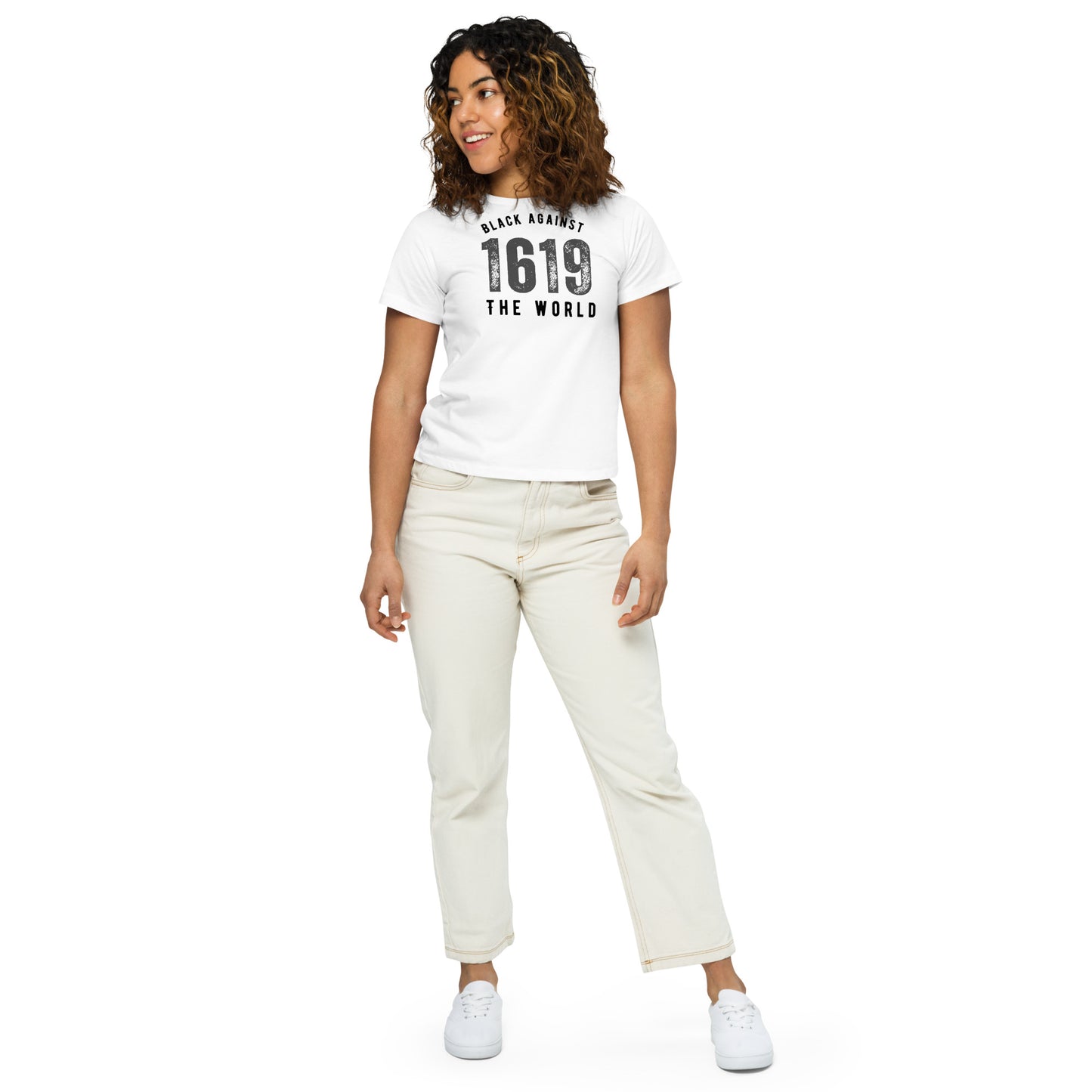 BATW Design 3 High-waisted T shirt WHITE Women