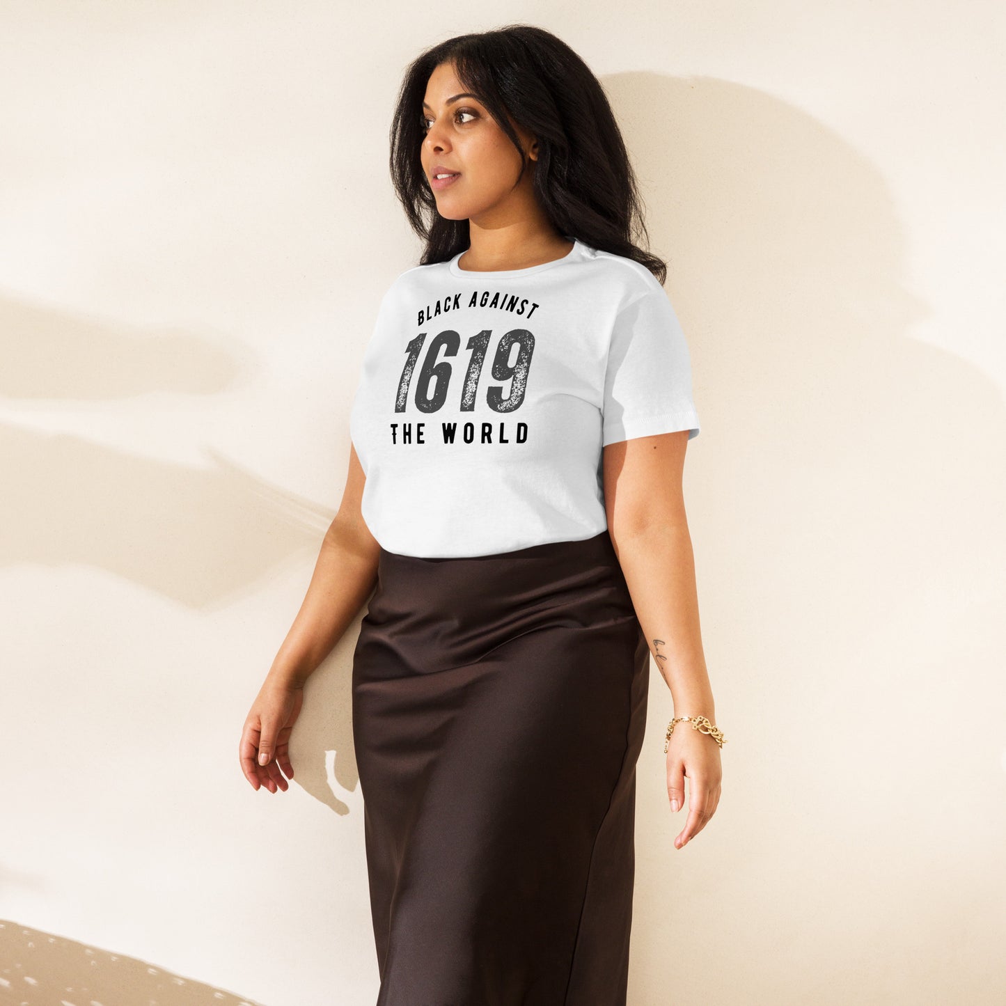 BATW Design 3 High-waisted T shirt WHITE Women