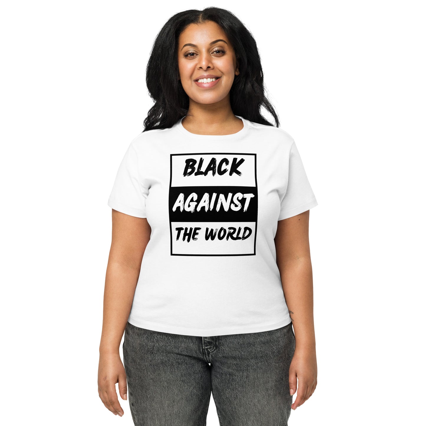 BATW Design 4 High-waisted T shirt WHITE Women